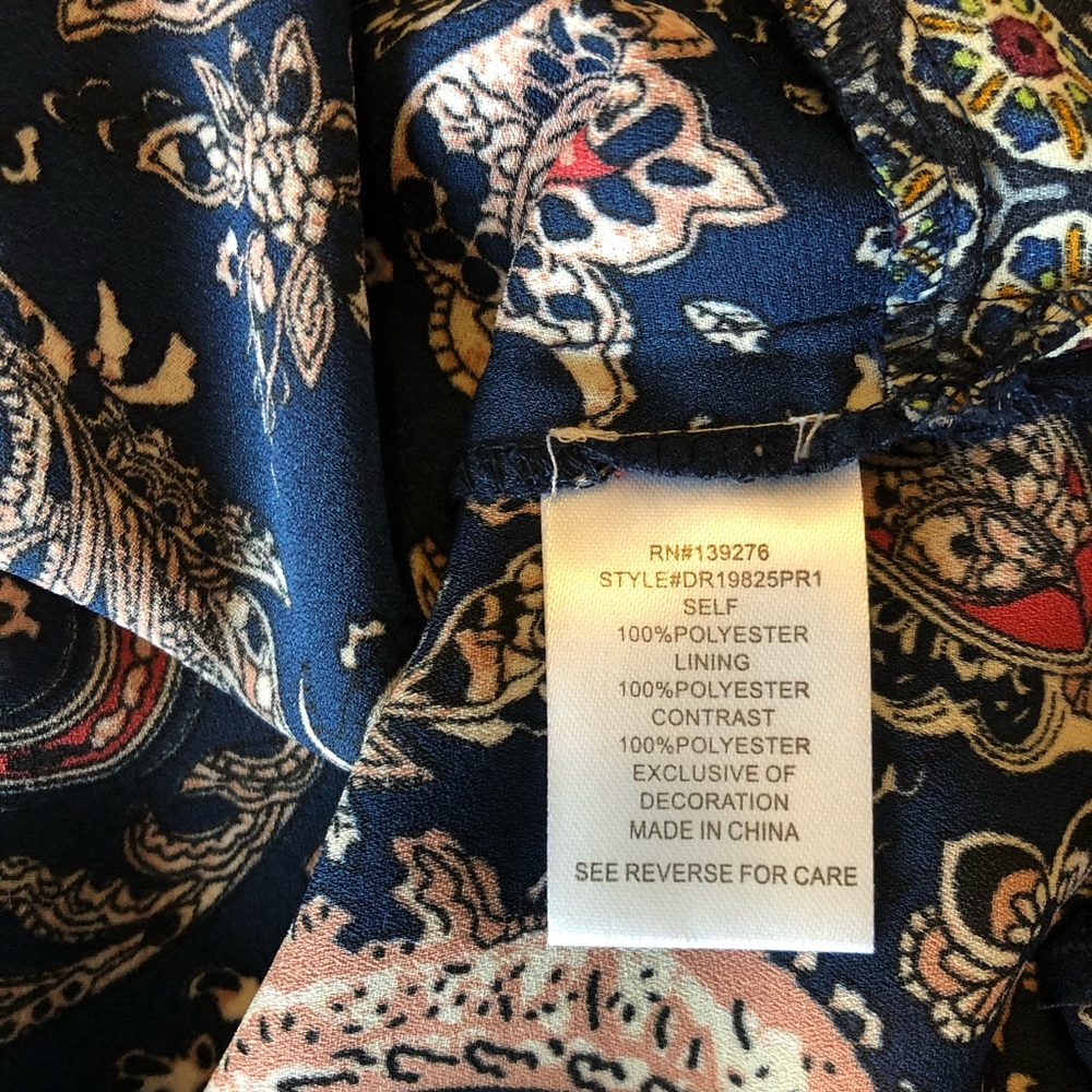 DR2 Paisley Long Sleeve Shirt Medium - Picture 5 of 6